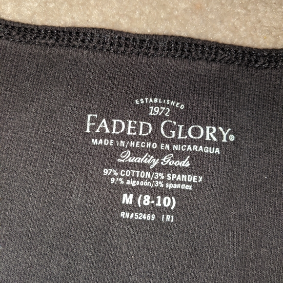 Faded glory cropped black cami/tank - Picture 10 of 15